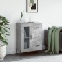 Aparador de madera de ingeniería gris hormigón 69,5x34x90 cm de vidaXL, Aparadores - Ref: Foro24-828056, Precio: 105,00 €, De...