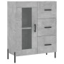 Aparador de madera de ingeniería gris hormigón 69,5x34x90 cm de vidaXL, Aparadores - Ref: Foro24-828056, Precio: 105,00 €, De...