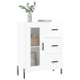 Glossy white plywood sideboard 69.5x34x90 cm by vidaXL, Sideboards - Ref: Foro24-828054, Price: 85,15 €, Discount: %