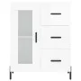 Hochglanzweißes Sperrholz-Sideboard 69,5 x 34 x 90 cm von vidaXL, Sideboards - Ref: Foro24-828054, Preis: 84,39 €, Rabatt: %
