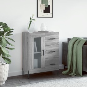 Sonoma-graues Sideboard aus Holzwerkstoff, 69,5 x 34 x 90 cm von vidaXL, Sideboards - Ref: Foro24-828058, Preis: 108,96 €, Ra...