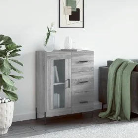 Sonoma-graues Sideboard aus Holzwerkstoff, 69,5 x 34 x 90 cm von vidaXL, Sideboards - Ref: Foro24-828058, Preis: 107,63 €, Ra...