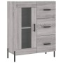Aparador de madera de ingeniería gris Sonoma 69,5x34x90 cm de vidaXL, Aparadores - Ref: Foro24-828058, Precio: 108,96 €, Desc...