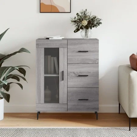 Sonoma gray engineered wood sideboard 69.5x34x90 cm by vidaXL, Sideboards - Ref: Foro24-828066, Price: 100,90 €, Discount: %
