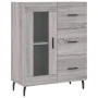 Sonoma gray engineered wood sideboard 69.5x34x90 cm by vidaXL, Sideboards - Ref: Foro24-828066, Price: 100,90 €, Discount: %