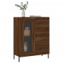 Aparador de madera de ingeniería marrón roble 69,5x34x90 cm de vidaXL, Aparadores - Ref: Foro24-828059, Precio: 108,96 €, Des...