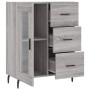 Sonoma gray engineered wood sideboard 69.5x34x90 cm by vidaXL, Sideboards - Ref: Foro24-828066, Price: 102,09 €, Discount: %