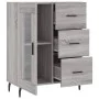 Sonoma gray engineered wood sideboard 69.5x34x90 cm by vidaXL, Sideboards - Ref: Foro24-828066, Price: 100,90 €, Discount: %