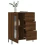 Aparador de madera de ingeniería marrón roble 69,5x34x90 cm de vidaXL, Aparadores - Ref: Foro24-828059, Precio: 107,59 €, Des...