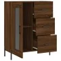 Aparador de madera de ingeniería marrón roble 69,5x34x90 cm de vidaXL, Aparadores - Ref: Foro24-828059, Precio: 107,59 €, Des...