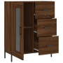 Aparador de madera de ingeniería marrón roble 69,5x34x90 cm de vidaXL, Aparadores - Ref: Foro24-828059, Precio: 108,96 €, Des...