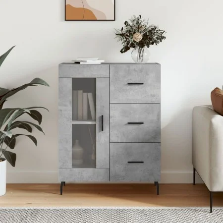 Concrete gray engineered wood sideboard 69.5x34x90 cm by vidaXL, Sideboards - Ref: Foro24-828064, Price: 99,10 €, Discount: %