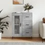Concrete gray engineered wood sideboard 69.5x34x90 cm by vidaXL, Sideboards - Ref: Foro24-828064, Price: 99,10 €, Discount: %