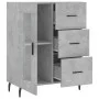 Concrete gray engineered wood sideboard 69.5x34x90 cm by vidaXL, Sideboards - Ref: Foro24-828064, Price: 99,10 €, Discount: %