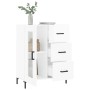 Sideboard aus glänzendem weißem Sperrholz 69,5x34x90 cm von vidaXL, Sideboards - Ref: Foro24-828046, Preis: 109,05 €, Rabatt: %