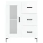 Sideboard aus glänzendem weißem Sperrholz 69,5x34x90 cm von vidaXL, Sideboards - Ref: Foro24-828046, Preis: 107,70 €, Rabatt: %