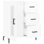 Sideboard aus glänzendem weißem Sperrholz 69,5x34x90 cm von vidaXL, Sideboards - Ref: Foro24-828046, Preis: 107,70 €, Rabatt: %
