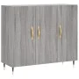 Engineered wood sideboard in Sonoma grey, 90x34x80 cm. by vidaXL, Sideboards - Ref: Foro24-828090, Price: 81,59 €, Discount: %