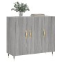 Engineered wood sideboard in Sonoma grey, 90x34x80 cm. by vidaXL, Sideboards - Ref: Foro24-828090, Price: 82,56 €, Discount: %