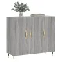 Engineered wood sideboard in Sonoma grey, 90x34x80 cm. by vidaXL, Sideboards - Ref: Foro24-828090, Price: 81,59 €, Discount: %