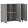Engineered wood sideboard in Sonoma grey, 90x34x80 cm. by vidaXL, Sideboards - Ref: Foro24-828090, Price: 81,59 €, Discount: %