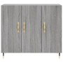 Engineered wood sideboard in Sonoma grey, 90x34x80 cm. by vidaXL, Sideboards - Ref: Foro24-828090, Price: 82,56 €, Discount: %