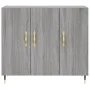 Engineered wood sideboard in Sonoma grey, 90x34x80 cm. by vidaXL, Sideboards - Ref: Foro24-828090, Price: 81,59 €, Discount: %