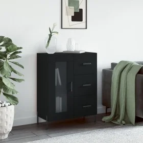 Black engineered wood sideboard 69.5x34x90 cm by vidaXL, Sideboards - Ref: Foro24-828053, Price: 107,41 €, Discount: %
