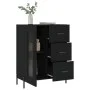 Black engineered wood sideboard 69.5x34x90 cm by vidaXL, Sideboards - Ref: Foro24-828053, Price: 107,41 €, Discount: %