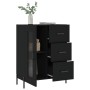 Schwarzes Sideboard aus Holzwerkstoff, 69,5 x 34 x 90 cm von vidaXL, Sideboards - Ref: Foro24-828053, Preis: 108,74 €, Rabatt: %