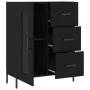 Black engineered wood sideboard 69.5x34x90 cm by vidaXL, Sideboards - Ref: Foro24-828053, Price: 107,41 €, Discount: %