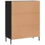 Black engineered wood sideboard 69.5x34x90 cm by vidaXL, Sideboards - Ref: Foro24-828053, Price: 107,41 €, Discount: %