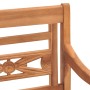 Sillas Batavia 2 uds madera maciza teca con cojines gris oscuro de vidaXL, Sillas de jardín - Ref: Foro24-316029, Precio: 256...