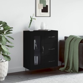 Aparador de madera de ingeniería negro 69,5x34x90 cm de vidaXL, Aparadores - Ref: Foro24-828037, Precio: 95,69 €, Descuento: %