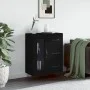 Black engineered wood sideboard 69.5x34x90 cm by vidaXL, Sideboards - Ref: Foro24-828037, Price: 94,54 €, Discount: %