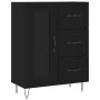 Black engineered wood sideboard 69.5x34x90 cm by vidaXL, Sideboards - Ref: Foro24-828037, Price: 94,54 €, Discount: %