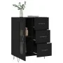 Black engineered wood sideboard 69.5x34x90 cm by vidaXL, Sideboards - Ref: Foro24-828037, Price: 94,54 €, Discount: %