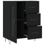 Aparador de madera de ingeniería negro 69,5x34x90 cm de vidaXL, Aparadores - Ref: Foro24-828037, Precio: 95,95 €