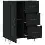 Black engineered wood sideboard 69.5x34x90 cm by vidaXL, Sideboards - Ref: Foro24-828037, Price: 94,54 €, Discount: %