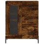 Smoked oak engineered wood sideboard 69.5x34x90 cm by vidaXL, Sideboards - Ref: Foro24-828057, Price: 105,17 €, Discount: %