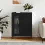 Aparador de madera de ingeniería negro 69,5x34x90 cm de vidaXL, Aparadores - Ref: Foro24-828045, Precio: 101,28 €, Descuento: %