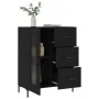 Schwarzes Sideboard aus Holzwerkstoff, 69,5 x 34 x 90 cm von vidaXL, Sideboards - Ref: Foro24-828045, Preis: 101,28 €, Rabatt: %