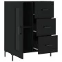 Aparador de madera de ingeniería negro 69,5x34x90 cm de vidaXL, Aparadores - Ref: Foro24-828045, Precio: 101,28 €, Descuento: %