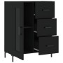 Black engineered wood sideboard 69.5x34x90 cm by vidaXL, Sideboards - Ref: Foro24-828045, Price: 102,52 €, Discount: %