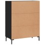 Schwarzes Sideboard aus Holzwerkstoff, 69,5 x 34 x 90 cm von vidaXL, Sideboards - Ref: Foro24-828045, Preis: 102,52 €, Rabatt: %