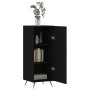 Aparador de madera contrachapada negro 34,5x34x90 cm de vidaXL, Aparadores - Ref: Foro24-828509, Precio: 58,89 €, Descuento: %