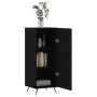 Schwarzes Sperrholz-Sideboard 34,5 x 34 x 90 cm von vidaXL, Sideboards - Ref: Foro24-828509, Preis: 58,20 €, Rabatt: %