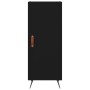 Schwarzes Sperrholz-Sideboard 34,5 x 34 x 90 cm von vidaXL, Sideboards - Ref: Foro24-828509, Preis: 58,94 €, Rabatt: %