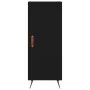 Schwarzes Sperrholz-Sideboard 34,5 x 34 x 90 cm von vidaXL, Sideboards - Ref: Foro24-828509, Preis: 58,20 €, Rabatt: %