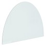 Placa de vidrio para chimenea semicircular 800x600 mm de vidaXL, Cristal - Ref: Foro24-324110, Precio: 53,01 €, Descuento: %